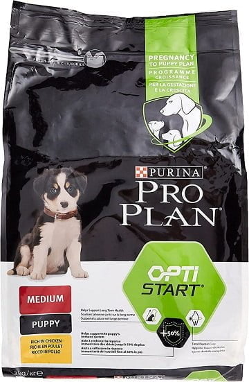 Purina Pro Plan Medium Puppy Start Pienso para Perro Mediano, Cachorro, Junior, Bebé con Pollo