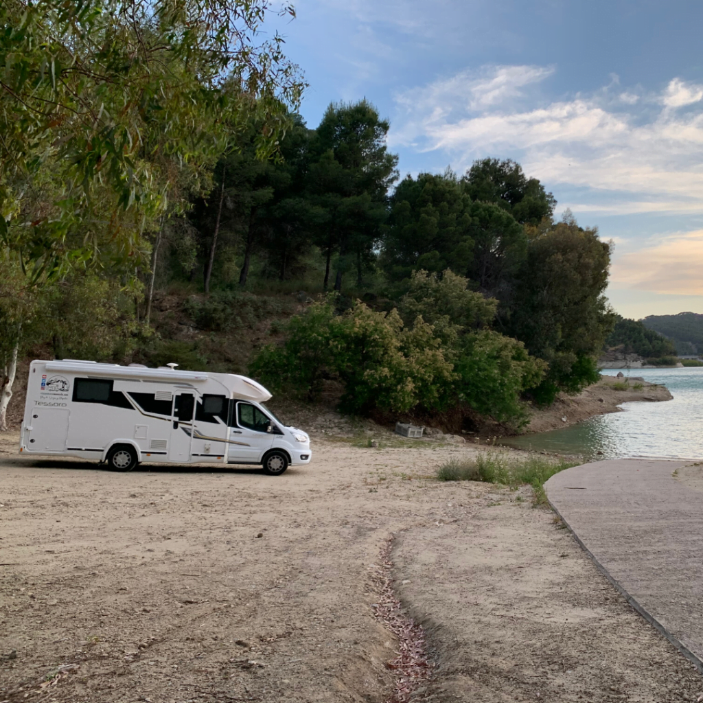 En campings de autocaravanas El Chorro Málaga